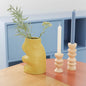 Keramische design vaas – groot - pistachegroen - organische vorm - Scandinavisch design