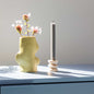 Keramische design vaas – medium – pistachegroen – organische vorm - Scandinavisch design