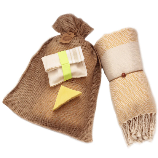 Bad & Body Cadeauset - Diamond Geel