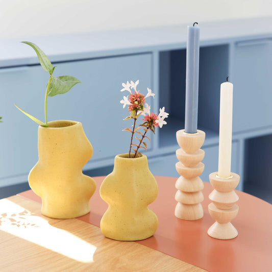 Keramische design vaas – klein – pistachegroen – Scandinavisch design