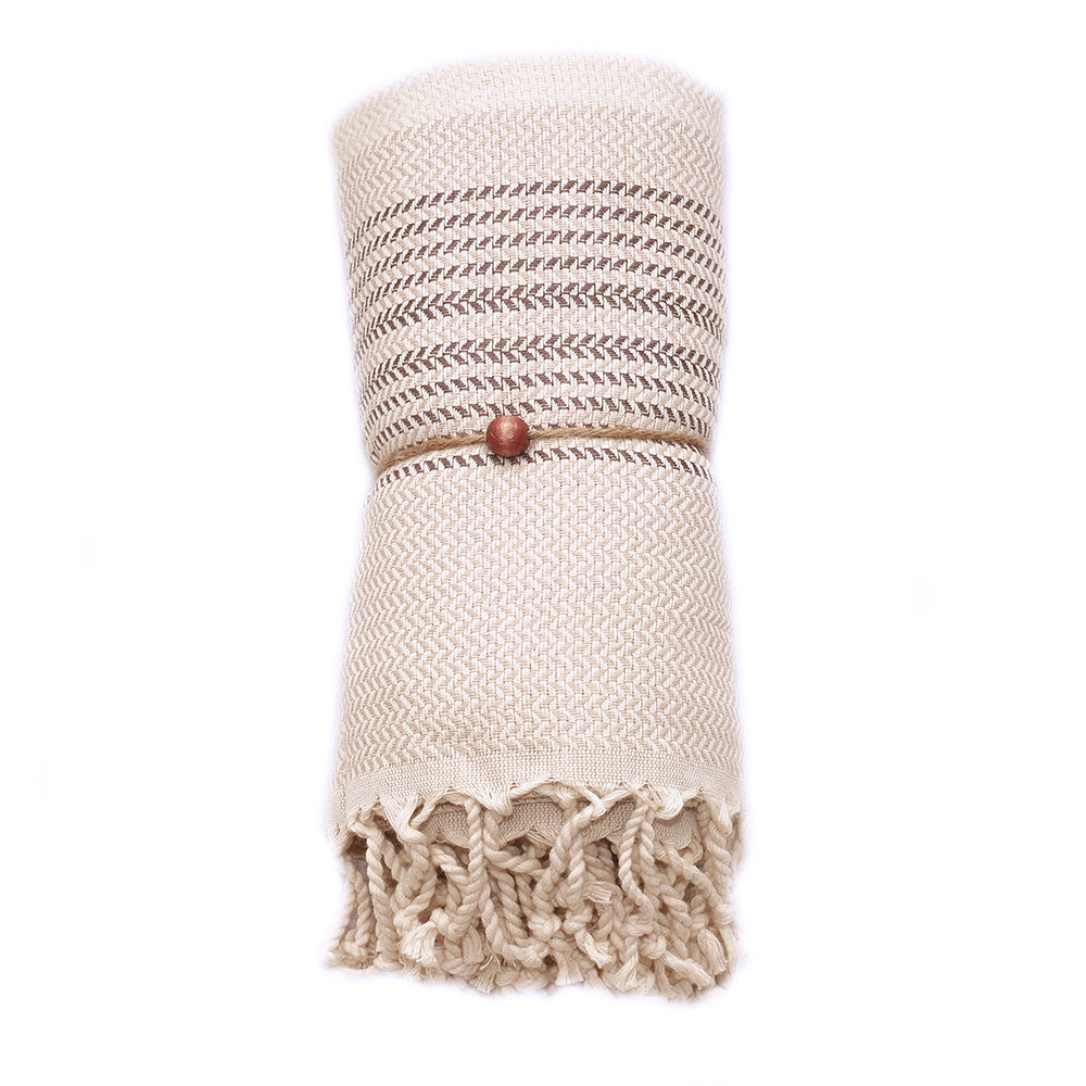 Fjordora Driekleuren Hamam Handdoek