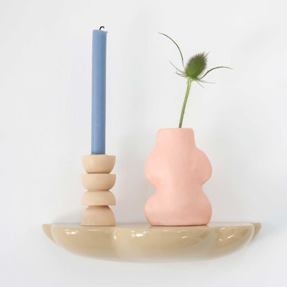Keramische vaas – klein – roze – organische vorm – Scandinavisch design