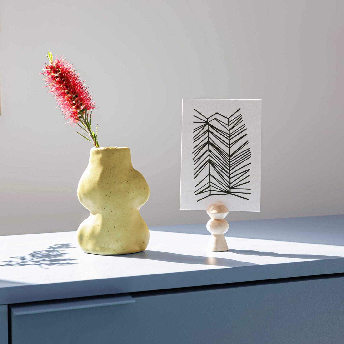 Keramische design vaas – klein – pistachegroen – Scandinavisch design