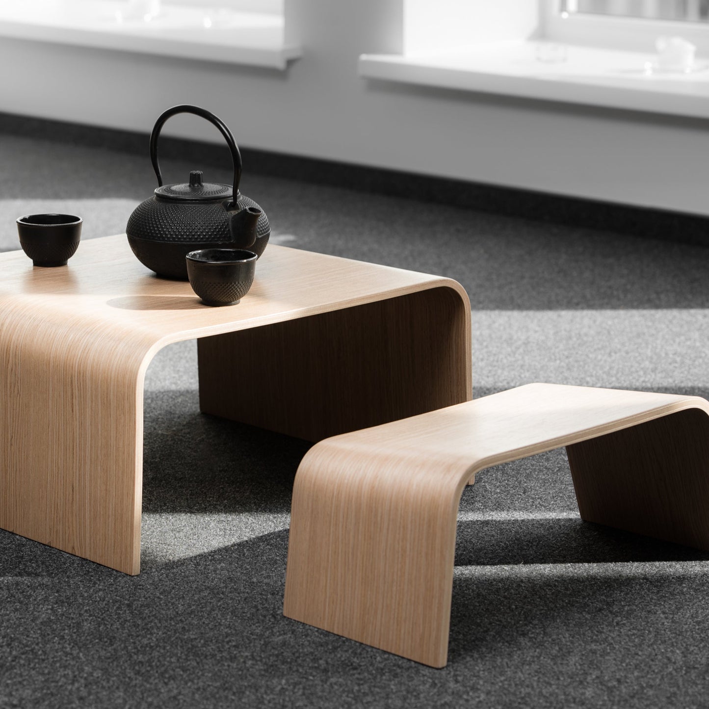 Houten Meditatiebankje | Scandinavisch Minimalistisch