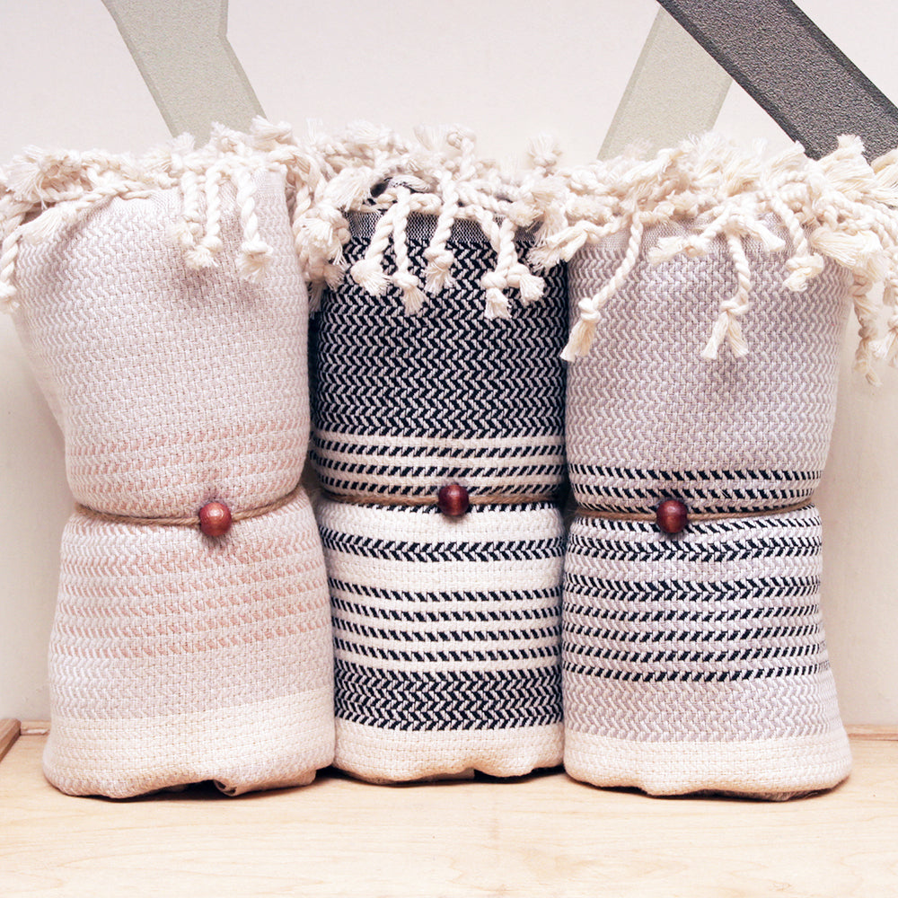 Fjordora Driekleuren Hamam Handdoek