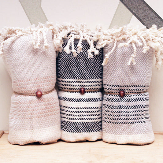 Fjordora Driekleuren Hamam Handdoek