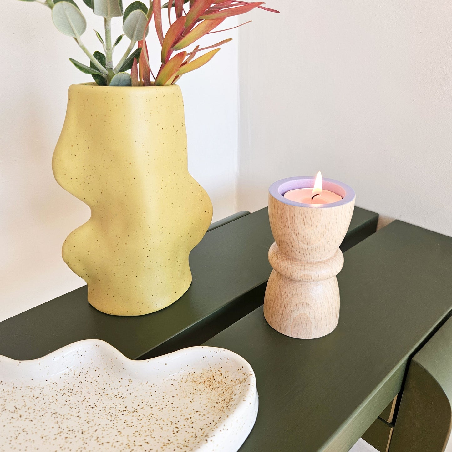 Vira 3-in-1 Kandelaar – Lavendel
