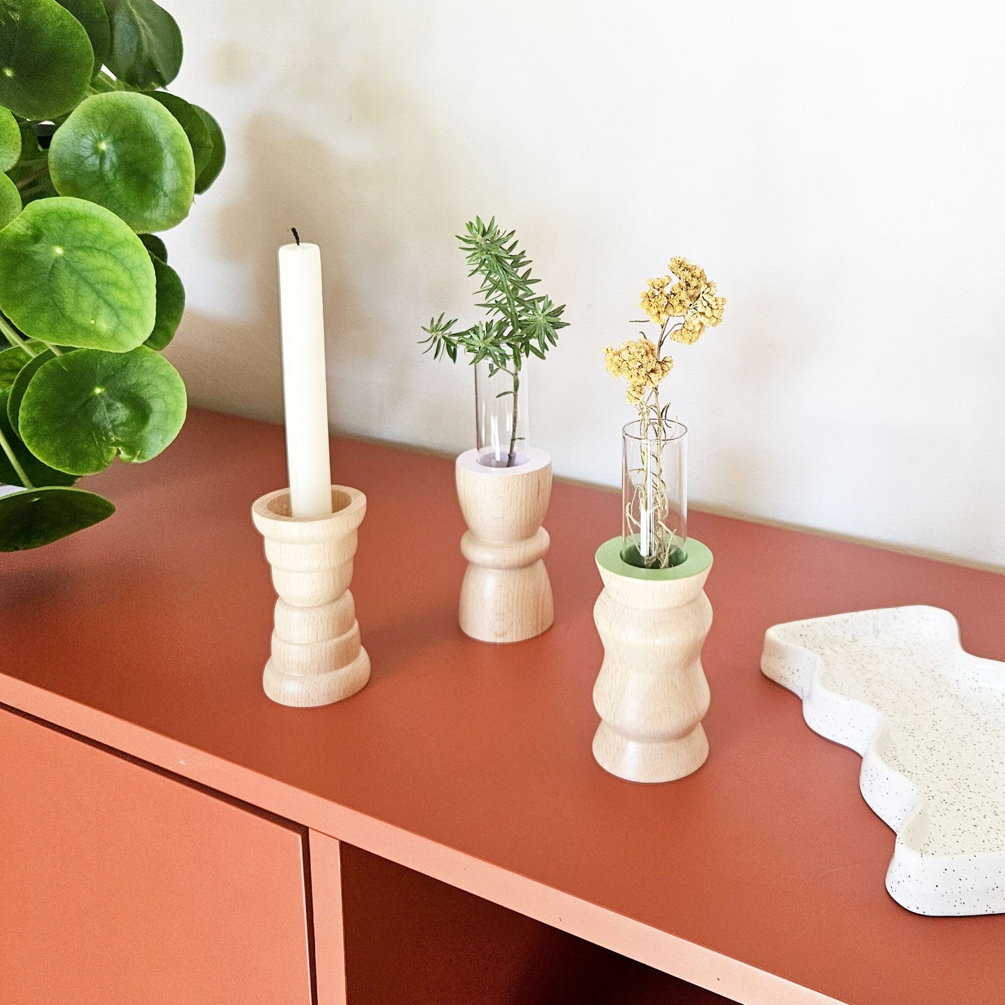 Vira 3-in-1 Kandelaar – Groen