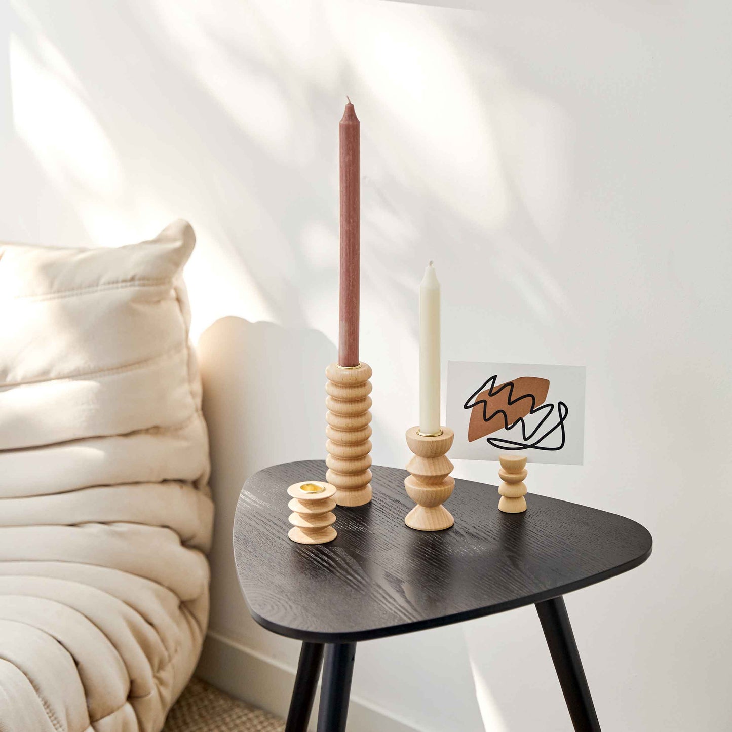 Houten kandelaar – Groot