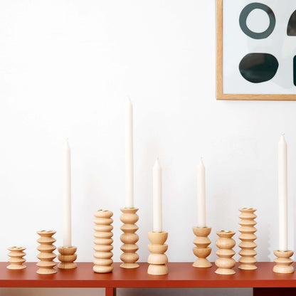 Houten Kandelaar – Middel