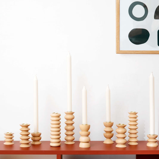 Houten Kandelaar – Middel