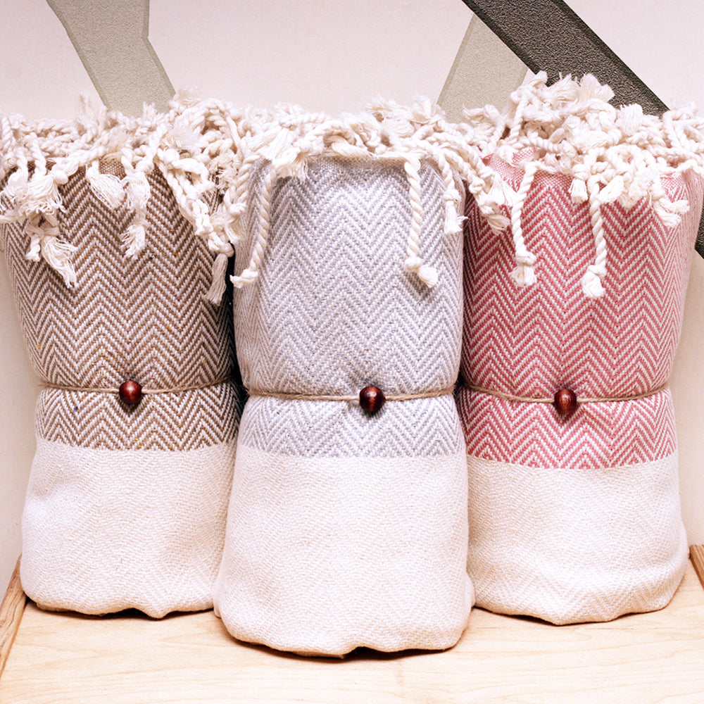 Fjordora Visgraat Hamam Handdoek